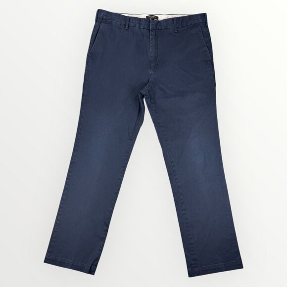 Banana Republic Tailoring Performance Aiden Chino Straight Leg Mens Navy Pants - Picture 1 of 9